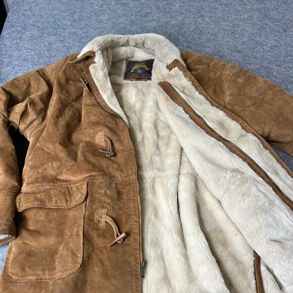 Wilson’s Leather Adventure Bound Men’s Suede Utility Jacket Coat Lined- Large - Picture 8 of 16